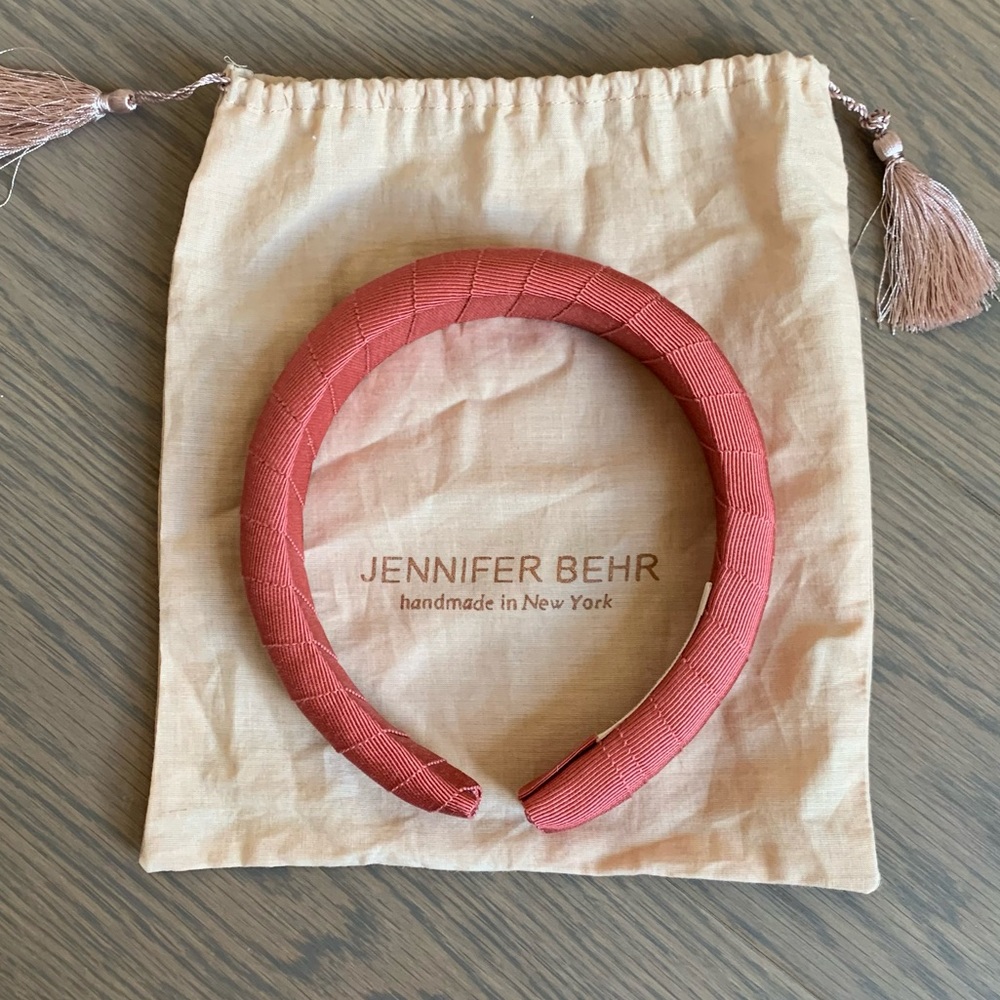 Jennifer Behr Attica Headband in Terracotta
